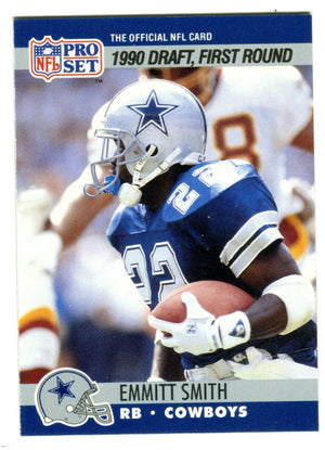 Emmitt Smith 1990 NFL Pro Set #685 Rookie Card