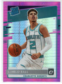 LaMelo Ball 2020-21 Panini Donruss Optic Rated Rookie Pink Prizm Card #153