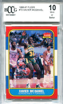 Xavier McDaniel 1986-87 Fleer Premier #72 BCCG Mint 10 card