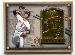 Jim Palmer 2012 Topps Hall Of Fame Gold Plaque Card #HOFJP