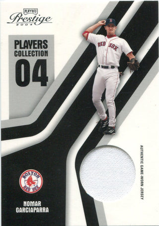 Nomar Garciaparra Baseball Trading Card with Game Used Jersey
