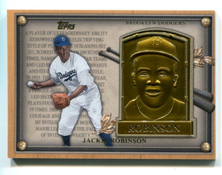 Jackie Robinson 2012 Topps Hall of Fame Gold Plaque Card #hofbr