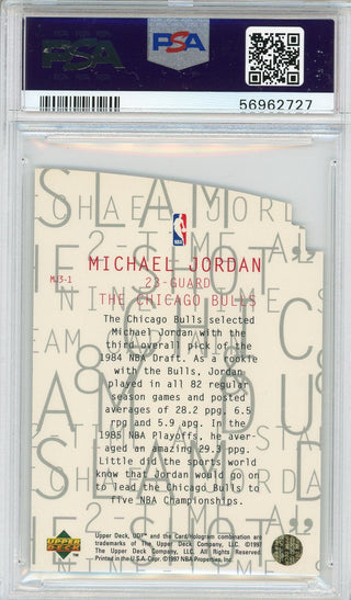 Michael Jordan 1997 UD3 MJ3 Card #MJ3-1 (PSA)