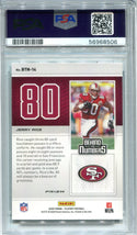 Jerry Rice 2020 Panini Playoff #BTN14 PSA MINT 9 Card
