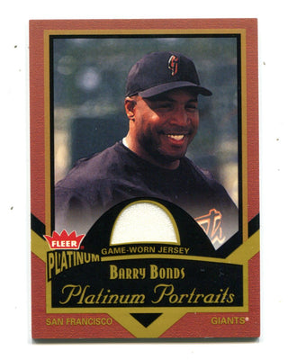 Barry Bonds 2003 Fleer Platinum Portraits Jersey Card
