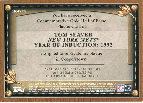 Tom Seaver New York Mets 1992 Hall of Fame Induction 8x10