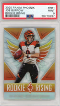 Joe Burrow 2020 Panini Phoenix Rookie Rising Card #RR1 (PSA)