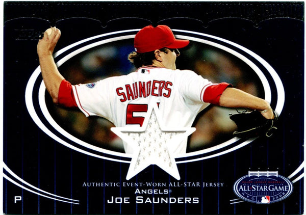 Joe Saunders Topps Authentic Game Worn All Star Game Jersey Card