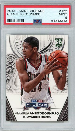 Giannis Antetokounmpo 2013 Panini Crusade Card #122 (PSA Mint 9)