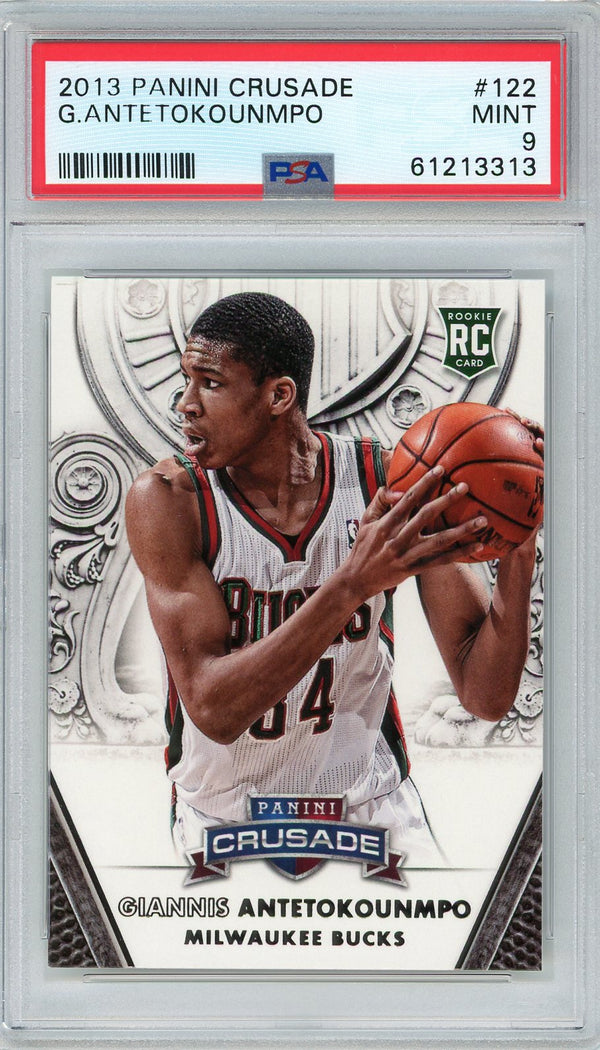 Giannis Antetokounmpo 2013 Panini Crusade Card #122 (PSA Mint 9)