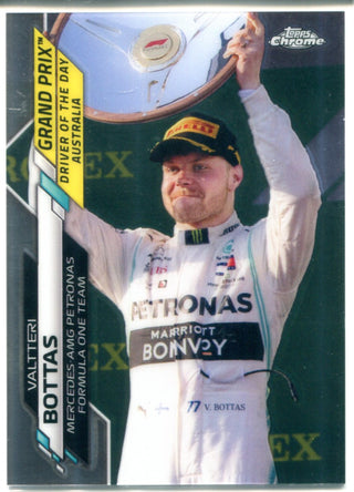 Valtteri Bottas 2020 Topps Chrome Card #154