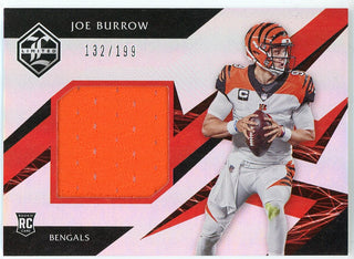 Joe Burrow 2020 Panini Limited Rookie Patch Card #RJ-JB