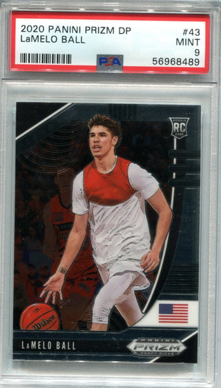 LaMelo Ball 2020 Panini Prizm DP #43 PSA Mint 9 RC