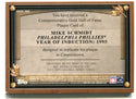 Mike Schmidt 2012 Topps Hall of Fame Gold Plaque Card #HOFMS