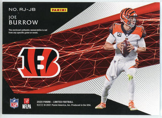 Joe Burrow 2020 Panini Limited Rookie Patch Card #RJ-JB