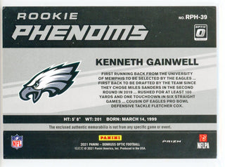 Kenneth Gainwell 2021 Panini Donruss Optic Rookie Phenoms Prizm Card #RPH-39