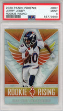 Jerry Jeudy 2020 Panini Phoenix Rookie Rising Card #RR7 (PSA)