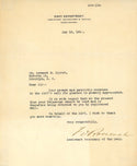 Franklin D. Roosevelt Autographed Navy Department May 13, 1918 Letter (JSA)