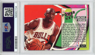 Michael Jordan 1993 Fleer Ultra Power in the Key Card #2 (PSA)