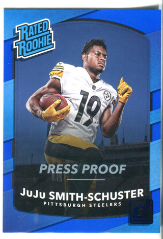 JuJu Smith Schuster Press Proof Donruss Rated Rookie Card