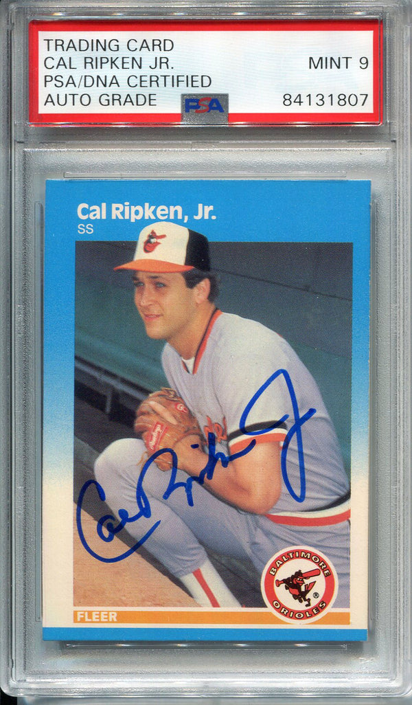 Cal Ripken Jr. Autographed 1987 Fleer Card (PSA)
