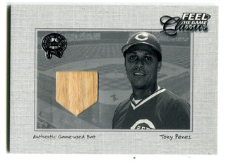 Tony Perez 2001 Fleer Feel The Game Classics Bat Card