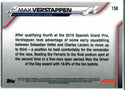 Max Verstappen 2020 Topps Chrome Card #158