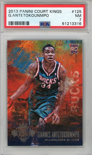 Giannis Antetokounmpo 2013 Panini Court Kings Card #125 (PSA NM 7)