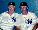 Whitey Ford & Jim Catfish Hunter Autographed 8x10 Photo (JSA)