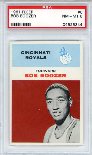 Bob Boozer 1961 Fleer Card #6 (PSA NM-MT 8)