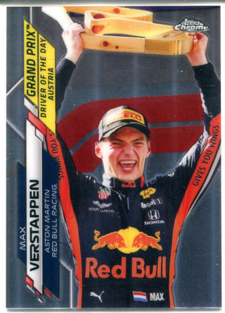 Max Verstappen 2020 Topps Chrome Card #162