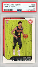 Trae Young 2018 Panini Hoops Rookie Card #250 (PSA)