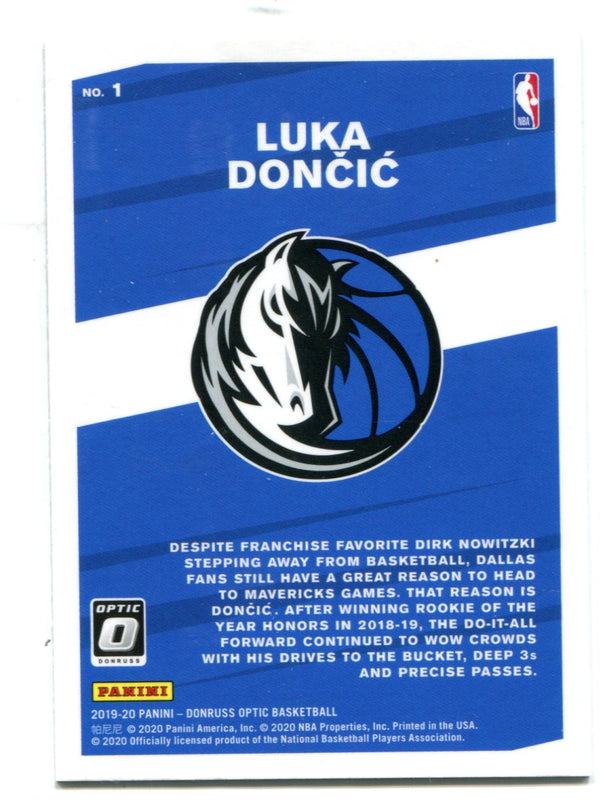 Luka Doncic 2019 Donruss Optic My House #1 Card