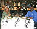 Ken Griffey Jr., Prince Fielder & Chanel Fielder Autographed 8x10 Photo (JSA)