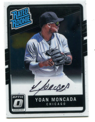 Yoan Moncada 2016-17 Donruss Optic Rated Rookie Autographed Card #RRSYM