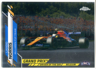 Lando Norris 2020 Topps Chrome Rookie Card #166