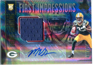 Marquez Valdes-Scantling 2018 Panini Illusions First Impressions Jersey/Autographed Rookie Card #427/499