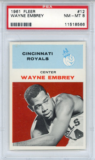 Wayne Embrey 1961 Fleer Card #12 (PSA NM-MT 8)