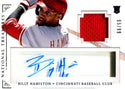 Billy Hamilton 2014 National Treasures Panini Event-Used/Autographed Rookie Card #95/99