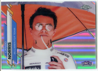Lando Norris 2020 Topps Chrome Rookie Refractor Card #180
