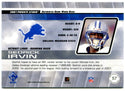 2001 Private Stock Sedric Irvin Authentic Jersey Card