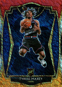 Tyrese Maxey 2021 Panini Select Shimmer Rookie Card