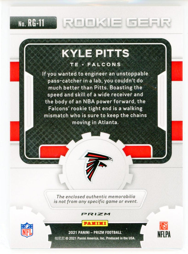 Kyle Pitts 2021 Panini Prizm Rookie Gear Prizm Card #RG-11