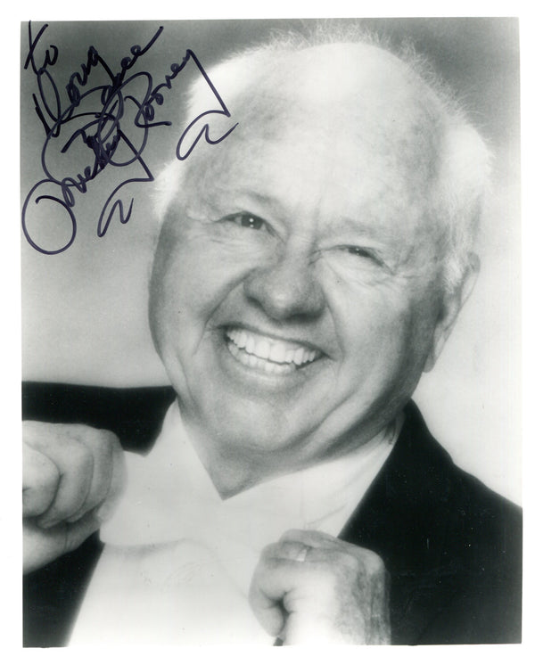 Mickey Rooney Autographed 8x10 Photo