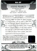 Steve Pearce 2008 Topps Moments & Milestones Rookie Autographed Card