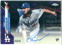 Tony Gonsolin Autographed 2020 Purple Topps Chrome Rookie Card