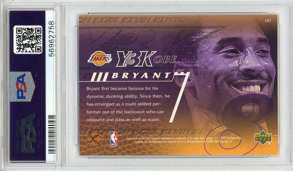 Kobe Bryant 2000 Upper Deck Card #187 (PSA)