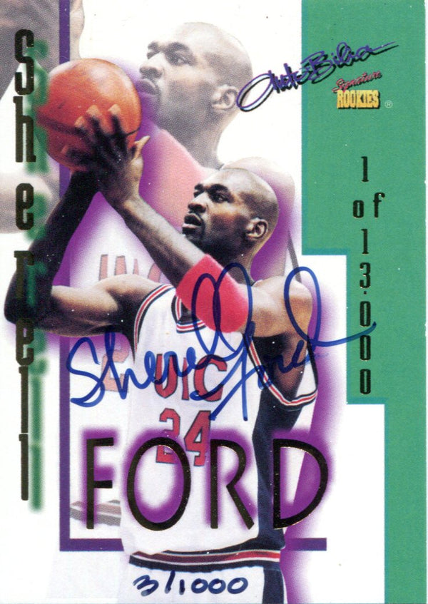 Sherrell Ford Autographed 1995 Signature Rookies Card