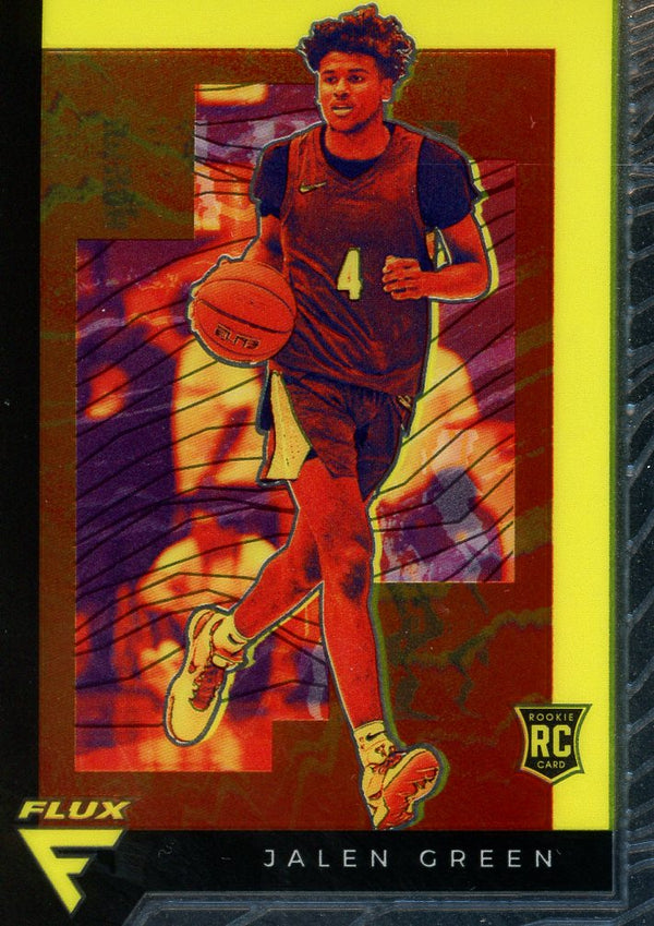 Jalen Green 2021 Panini Select Orange Flux Rookie Card