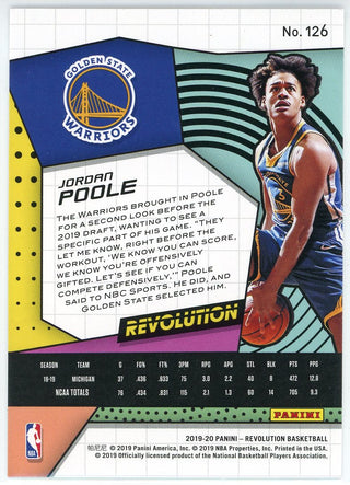 Jordan Poole 2019-20 Panini Revolution Rookie Card #126